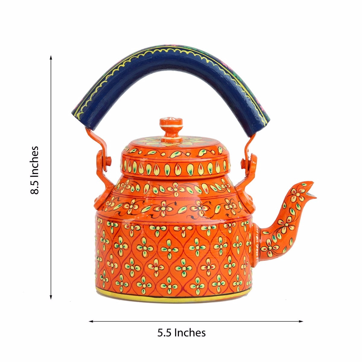 Handpainted Kettle Aluminium Tea Kettle Pot E Chauraha E Chauraha