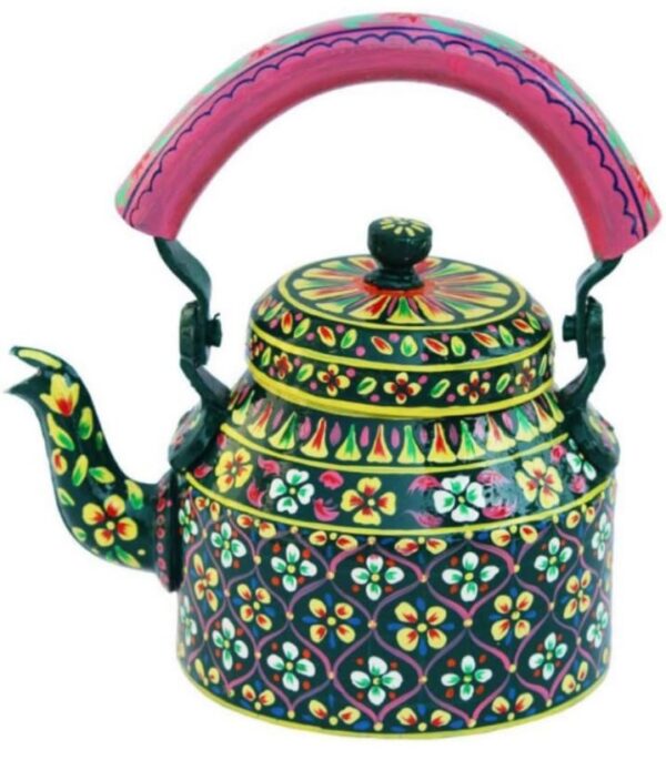 hand painted kettles tea set