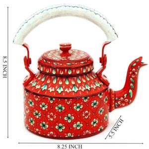 hand painted kettles tea set