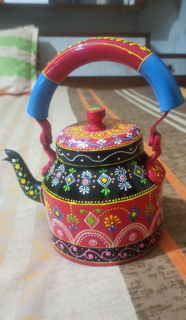 hand painted kettles tea set