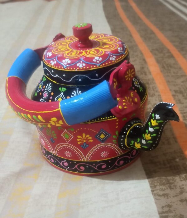 hand painted kettles tea set