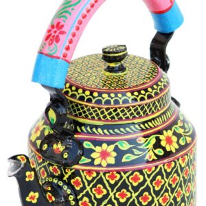 hand painted kettles tea set