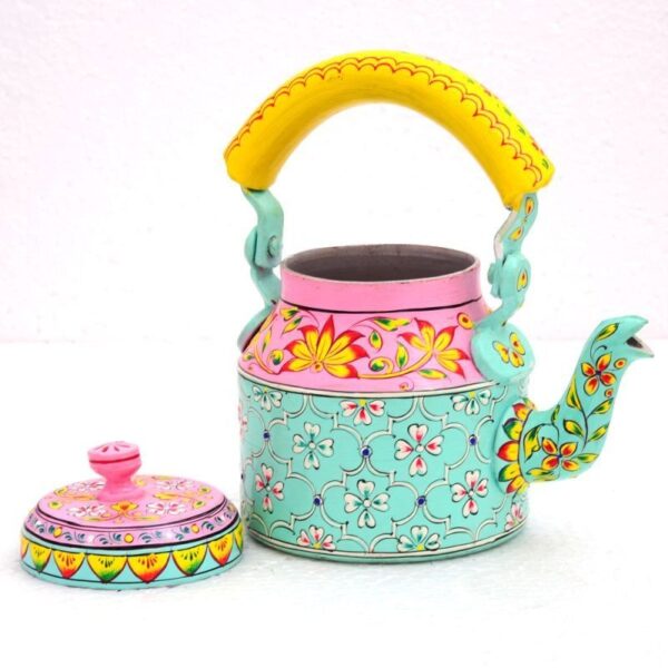 hand painted kettles tea set