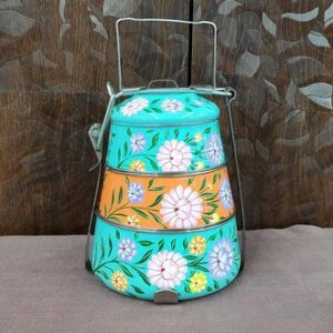 hand painted tiffin