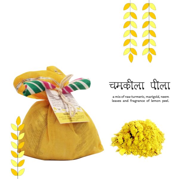 Natural holi Color - chamkila peela yellow color, gulal