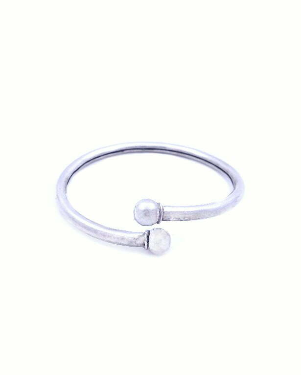 Plain Ball Sterling Silver Kada : E-Chauraha.com